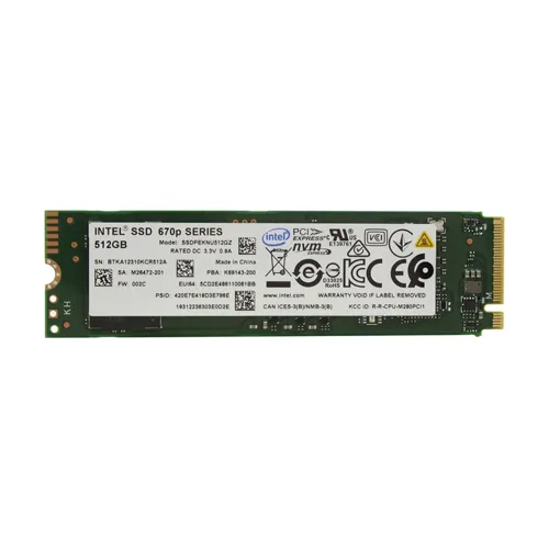 Intel SSDPEKNU512GZX1 | 670p Series 512GB Quad-Level Cell PCI Express NVMe 3.0 x4 M.2 2280 Solid State Drive Refurbished - Intel refurbished available on Gotodirect