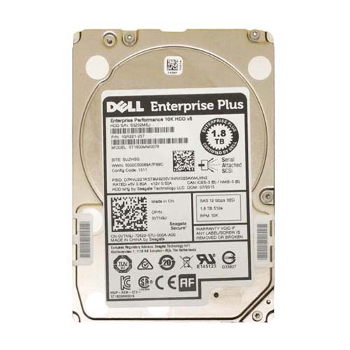 Dell VTN9J | 1.8TB 10000RPM SAS 12Gb/s Hot-Pluggable 128MB Cache (SE) 2.5-Inch Hard Drive for PowerEdge Servers Refurbished - Dell refurbished available on Gotodirect