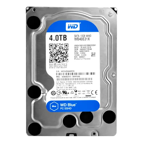 Western Digital WD40E31X | Blue 4TB 5400RPM Multi-Level-Cell SATA 6Gb/s 64MB Cache 8GB NAND Flash 3.5-Inch Hybrid Hard Drive Refurbished - Western Digital refurbished available on Gotodirect