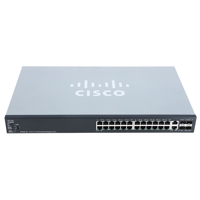 Cisco SF550X-24-K9-NA | Small Business SF550X-24 24 x Ports 10/100Base-T + 4 x SFP Ports+ Uplink Port Layer 3 Managed Fast Ethernet Switch Refurbished - Cisco Systems Inc. refurbished available on Gotodirect