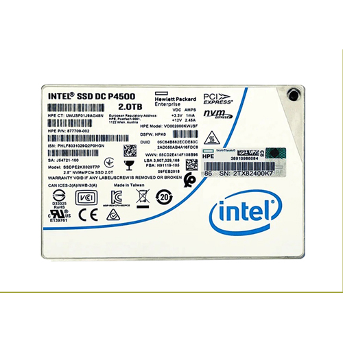 HP 877709-002 | 2TB PCI Express NVMe 3.0 x4 Read Intensive Hot Pluggable 2.5-Inch Solid State Drive Refurbished - Hewlett-Packard (ou HP en abrégé) refurbished available on Gotodirect