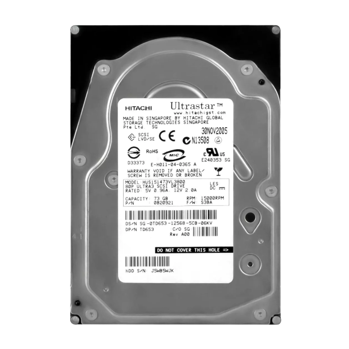 Dell 0TD653 | 73GB 15000RPM Ultra320 SCSI 80-Pin 3.5-Inch Hard Drive Refurbished - Dell refurbished available on Gotodirect