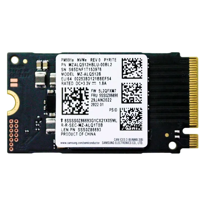 Lenovo 5SS0Z86696 | PM991A 512GB PCI Express 3.0 x4 M.2 2280 Solid State Drive Refurbished - Lenovo refurbished available on Gotodirect