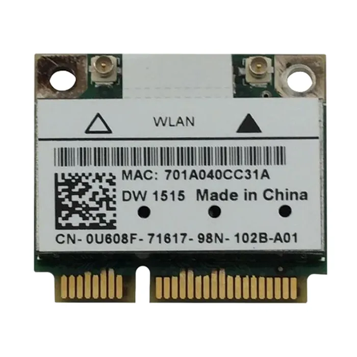 Dell U608F | Wireless 1515 54Mbps IEEE 802.11 a/b/g/n PCI Express Wi-Fi Mini Card Refurbished - Dell refurbished available on Gotodirect