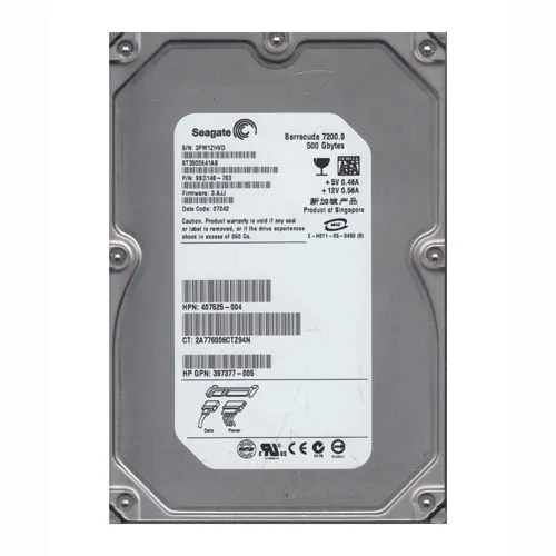 Buy HP 407525-004 | 500GB 7200RPM SATA 1.5Gb/s Hot-Pluggable 3.5-inch Hard Drive for Gen1 to Gen7 ProLiant Server Refurbished - $83.04 HP 407525-004 | 500GB 7200RPM SATA 1.5Gb/s Hot-Pluggable 3.5-inch Hard Drive for Gen1 to Gen7 ProLiant Server Refurbished - Hewlett-Packard (ou HP en abrégé) refurbished available on Gotodirect