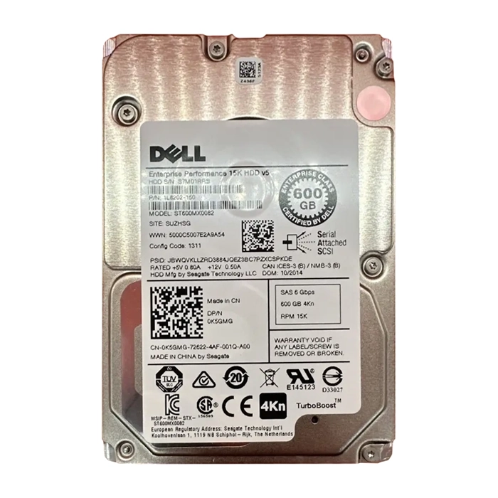 Dell 0K5GMG | 600GB 15000RPM 12Gb/s SAS Hot Plug 2.5-inch Hard Drive Refurbished - Dell refurbished available on Gotodirect
