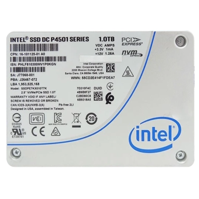Intel SSDPE7KX010T7K | 1TB Triple-Level Cell PCI Express 3.0 x4 NVMe 2.5-inch Solid State Drive Refurbished - Intel refurbished available on Gotodirect