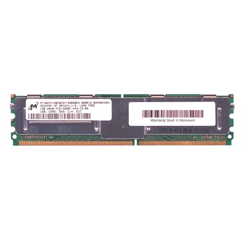 Buy Micron MT18HTF12872FDY-53EB5E3 | 1GB DDR2-533MHz PC2-4200 ECC Fully Buffered FB-DIMM CL4 2Rx8 1.8V 240-Pin Memory Module Refurbished - $91.85 Micron MT18HTF12872FDY-53EB5E3 | 1GB DDR2-533MHz PC2-4200 ECC Fully Buffered FB-DIMM CL4 2Rx8 1.8V 240-Pin Memory Module Refurbished - refurbished available on Gotodirect