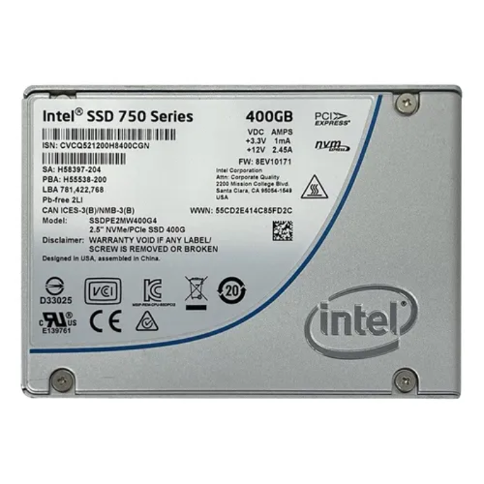 Intel SSDPE2MW400G4 | 750 Series 400GB MLC PCI Express 3.0 x4 NVMe PLP U.2 2.5-Inch Internal Solid State Drive Refurbished - Intel refurbished available on Gotodirect