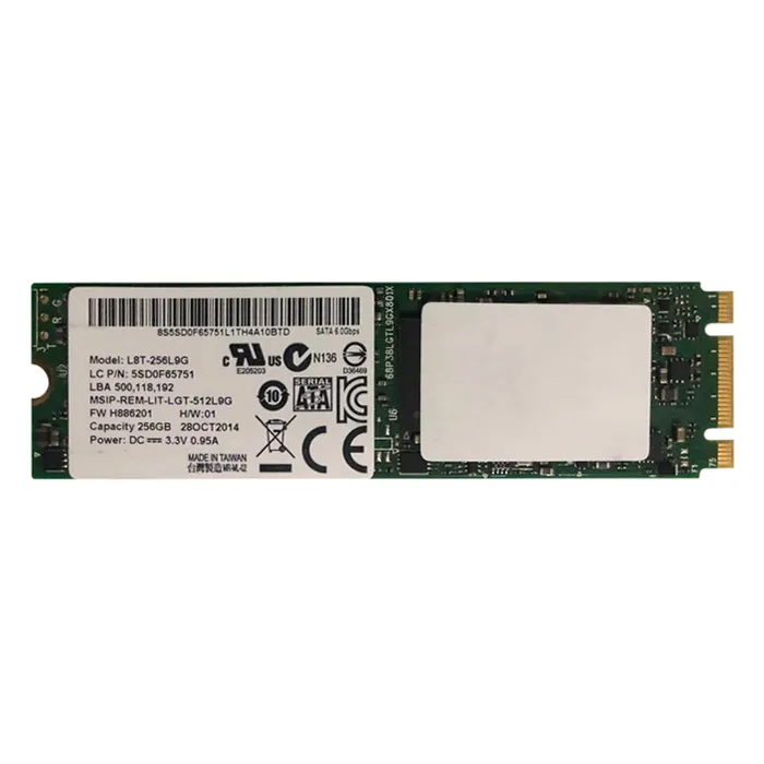 Lenovo 5SD0F65751 | 256GB Multi-Level Cell SATA 6Gb/s M.2 2280 Solid State Drive Refurbished - Lenovo refurbished available on Gotodirect