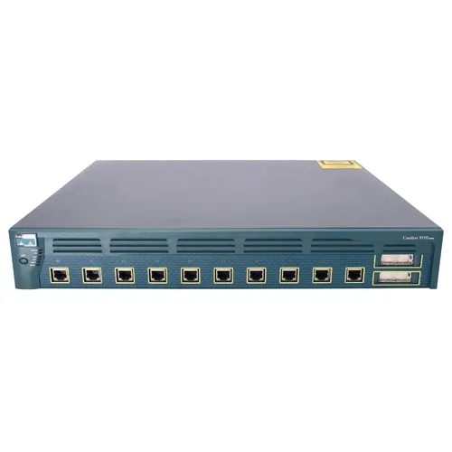 Cisco WS-C3550-12T | Catalyst 3500 Series 3550-12 10 x RJ-45 Ports 10/100/1000Base-T + 2 x SFP mini-GBIC Ports Layer 2 Managed Rack-mountable Stackable Gigabit Ethernet Network Switch Refurbished - Cisco Systems Inc. refurbished available on Gotodirect