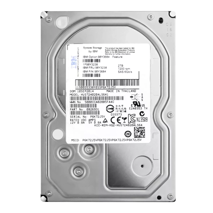 IBM 98Y3684 | 2TB 7200RPM SAS 6Gb/s 128MB Cache 3.5-Inch Hard Drive Refurbished -  refurbished available on Gotodirect