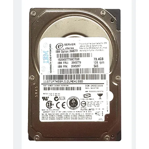 IBM 26K5777 | 73.4GB 10000RPM SAS 3Gb/s 8MB Cache 2.5-Inch Hard Drive Refurbished -  refurbished available on Gotodirect