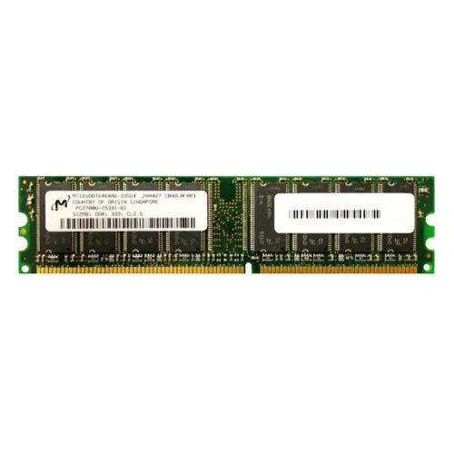 Micron MT16VDDT6464AG-335G4 | 512MB DDR-333MHz PC2700 Non-ECC Unbuffered UDIMM CL2.5 2Rx8 2.5V 184-Pin Memory Module Refurbished -  refurbished available on Gotodirect
