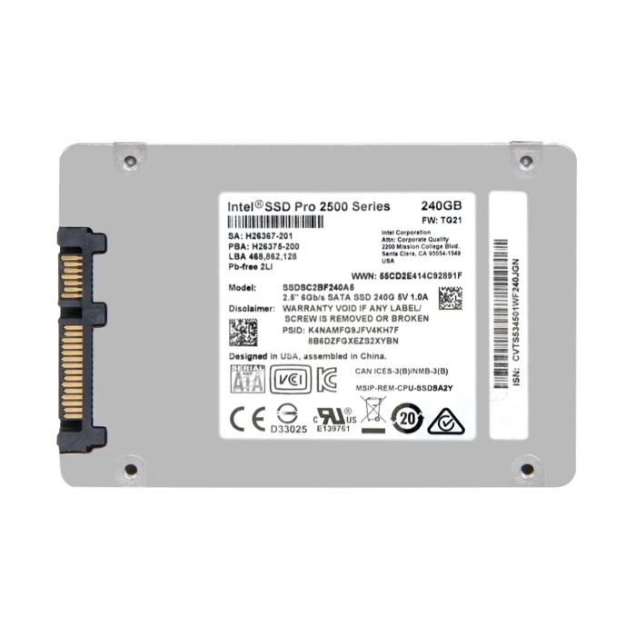Intel SSDSC2BF240A5 | Pro 2500 Series 240GB MLC SATA 6GB/s 2.5-Inch Internal Solid State Drive Refurbished - Intel refurbished available on Gotodirect