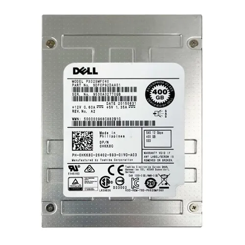 Dell HKK8C | 400GB Multi-Level Cell SAS 12Gb/s Hot-Pluggable 2.5-Inch Solid State Drive for PowerEdge Servers Refurbished - Dell refurbished available on Gotodirect