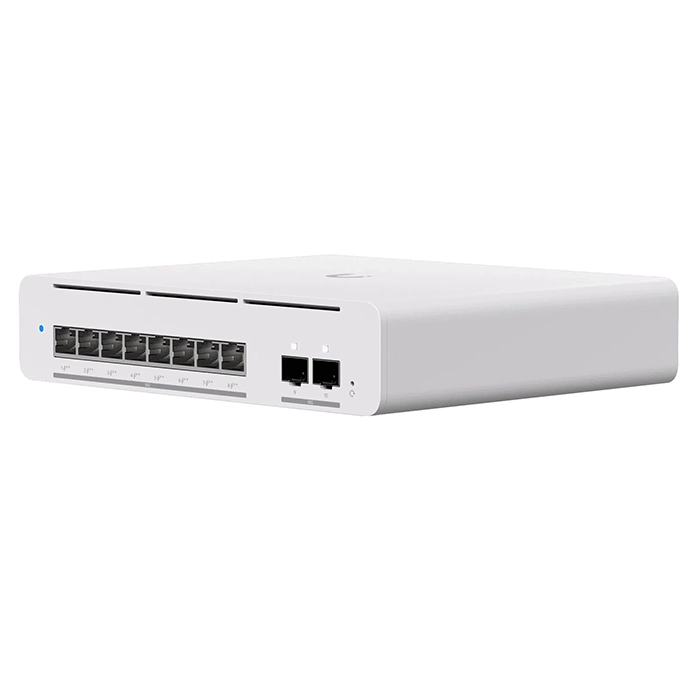 Ubiquiti USW-PRO-XG-8-POE | 8x 10GbE and 2x 10G SFP+ Ports Layer 3 Etherlighting PoE++ Compact Desktop/Wall-mountable Professional-Grade Switch Refurbished - Ubiquiti refurbished available on Gotodirect