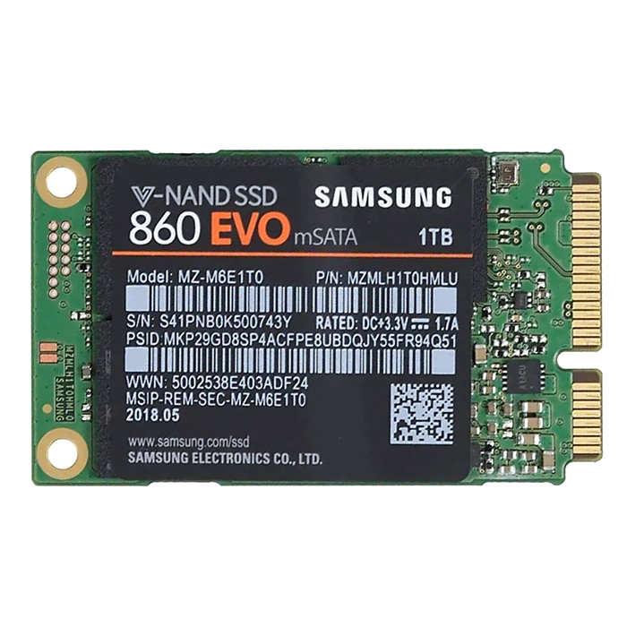 Samsung MZ-M6E1T0BW | 860 EVO Series 1TB mSATA 6GB/s SATA 1GB Cache V-NAND 3bit MLC Solid State Drive Refurbished - Samsung refurbished available on Gotodirect