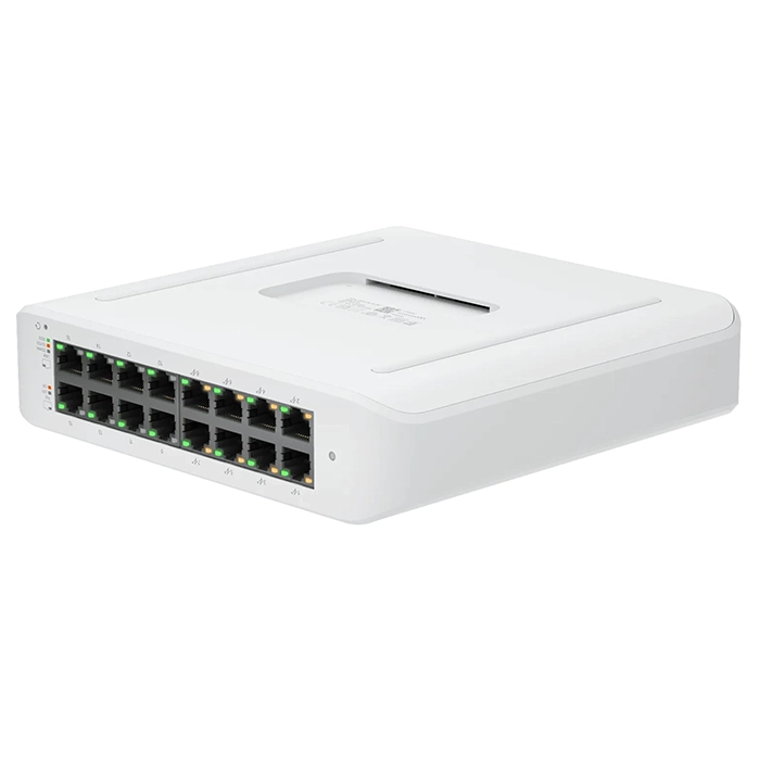 Ubiquiti USW-LITE-16-POE | Wall-Mountable 16-Ports Layer 2 PoE Switch with a Fanless Cooling System Refurbished - Ubiquiti refurbished available on Gotodirect