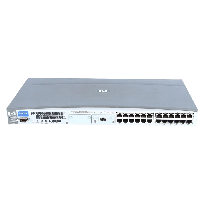 HP J4813-61101 | ProCurve 2500 Series 2524 24 x RJ-45 Ports 10/100Base-TX + 2 x SFP (mini-GBIC) Ports Layer 2 Managed Rack-mountable Fast Ethernet Network Switch Refurbished - Hewlett-Packard (ou HP en abrégé) refurbished available on Gotodirect