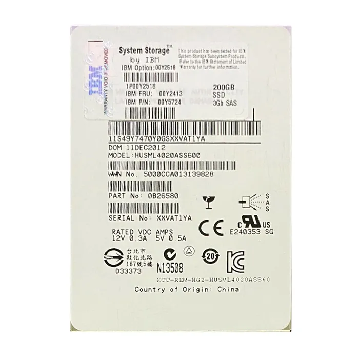 Buy IBM 00Y5724 | 200GB Multi-Level Cell SAS 6Gb/s 2.5-Inch Solid State Drive for Storwize V3700 Refurbished - $955.95 IBM 00Y5724 | 200GB Multi-Level Cell SAS 6Gb/s 2.5-Inch Solid State Drive for Storwize V3700 Refurbished - refurbished available on Gotodirect