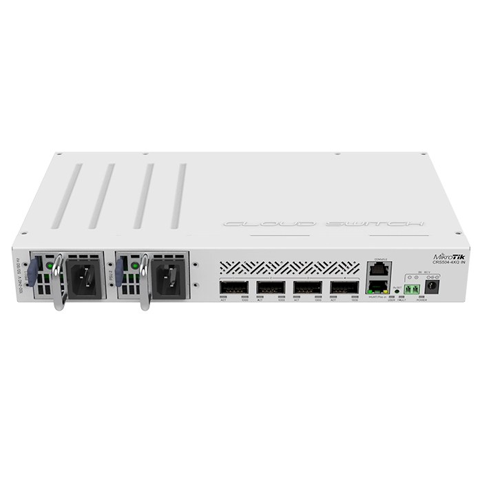 Mikrotik CRS504-4XQ-IN | 4-Ports 100GbE QSFP28 Cloud Router Switch Refurbished - MikroTik refurbished available on Gotodirect
