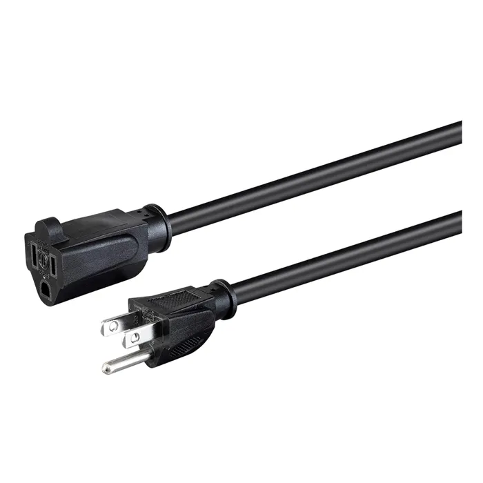 Monoprice 35049 | Extension Cord NEMA 5-15P to NEMA 5-15R 14AWG 15A/1875W SJT 125V Black 15ft Refurbished -  refurbished available on Gotodirect