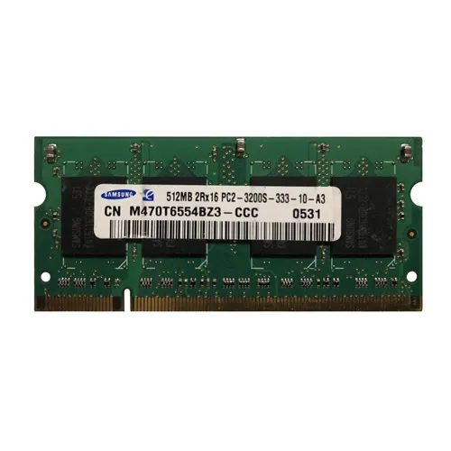 Samsung M470T6554BZ3-CCC | 512MB DDR-400MHz PC3200 Non-ECC Unbuffered SODIMM CL3 2Rx16 2.5V 200-Pin Memory Module Refurbished - Samsung refurbished available on Gotodirect