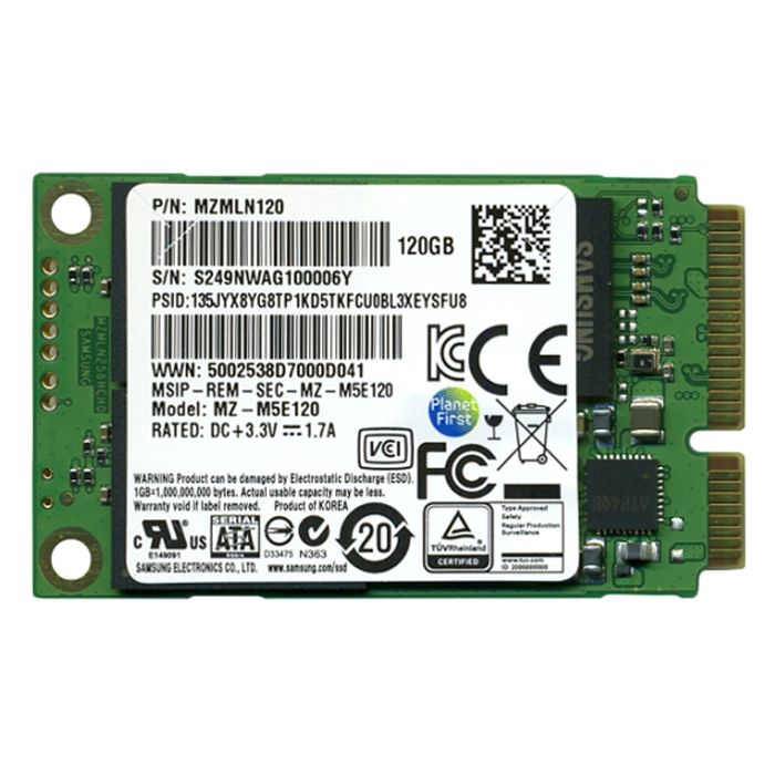 Samsung MZ-M5E120 | 850 EVO Series 120GB mSATA 6GB/s SATA 512MB Cache V-NAND Solid State Drive Refurbished - Samsung refurbished available on Gotodirect