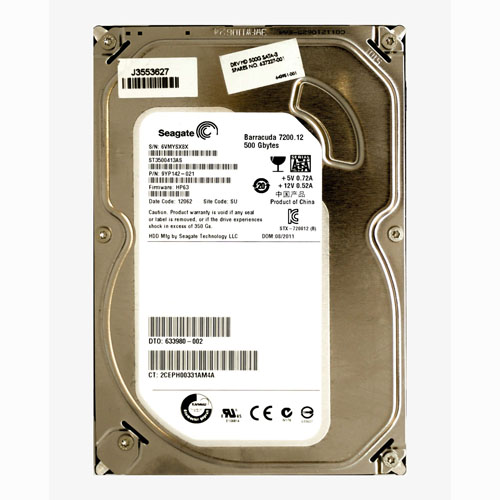 Buy HP 633980-002 | 500GB 7200RPM SATA 6Gb/s NCQ LFF 16MB Cache 3.5-inch Midline Hard Drive Refurbished - $150.63 HP 633980-002 | 500GB 7200RPM SATA 6Gb/s NCQ LFF 16MB Cache 3.5-inch Midline Hard Drive Refurbished - Hewlett-Packard (ou HP en abrégé) refurbished available on Gotodirect
