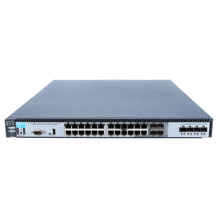 HP J9264A | ProCurve 6600 Series 6600-24G-4XG 20 x 10/100/1000Base-T RJ-45 and 4 x 1G Dual-Personality RJ-45/SFP and 4 x 10GbE SFP+ Ports Layer 3 Managed Gigabit Ethernet Switch Refurbished - Hewlett-Packard (ou HP en abrégé) refurbished available on Gotodirect