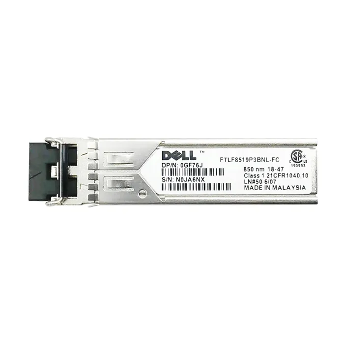 Dell 0GF76J | 1Gb/s 1000Base-SX Multi-Mode Fibre 850nm 550m Duplex LC Connector SFP (mini-GBIC) Transceiver Module for Power Connect 3548/3524P Switches Refurbished - Dell refurbished available on Gotodirect