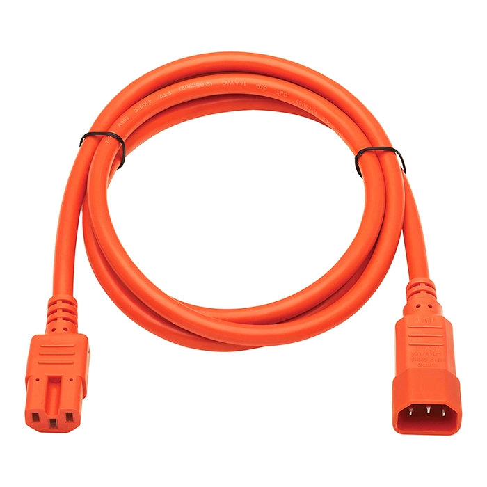 Tripp Lite P018-006-AOR | Orange 6ft 15A 14 AWG Lead Cable Power Cord Refurbished - Tripp Lite refurbished available on Gotodirect