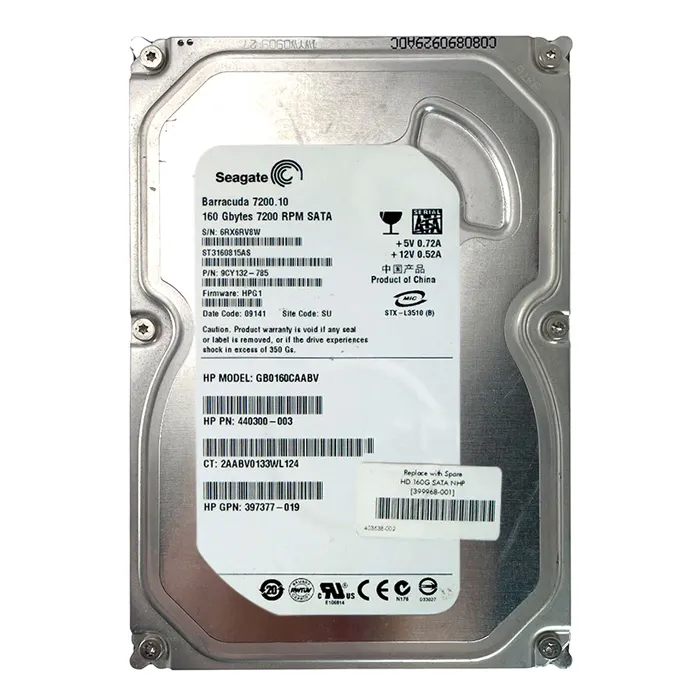 Seagate 9CY132-785 | BarraCuda 7200.10 Series 160GB 7200RPM SATA 3Gb/s 8MB Cache (RoHS) 3.5-Inch Hard Drive Refurbished - Seagate refurbished available on Gotodirect