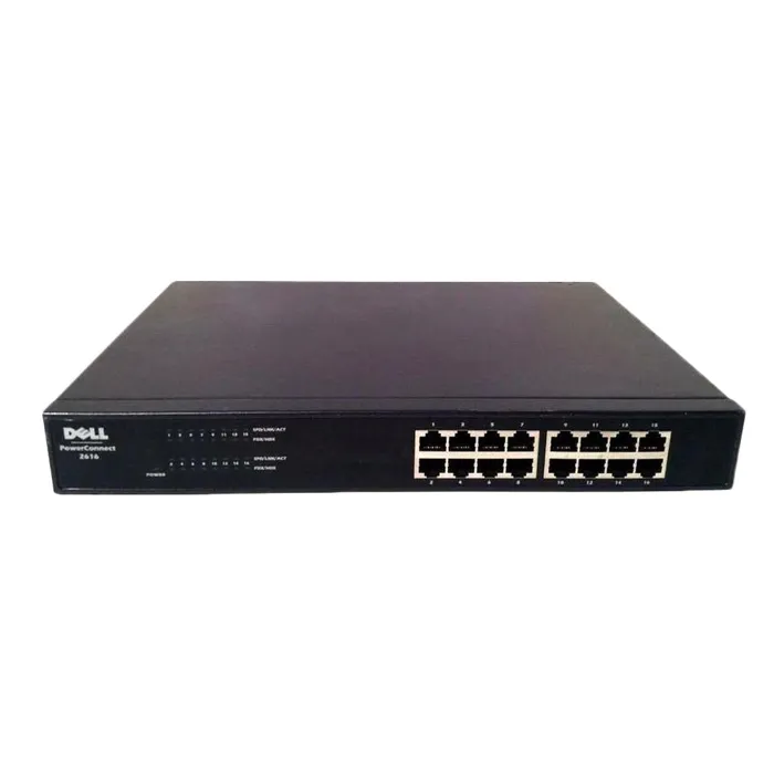 Dell J3691 | PowerConnect 2616 16 x Ports 10/100/1000Base-TX 1U Rack-mountable Gigabit Ethernet Network Switch Refurbished - Dell refurbished available on Gotodirect