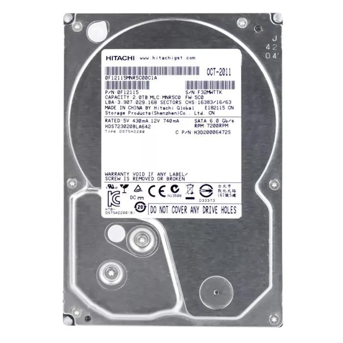 Hitachi H3D20006472S | Deskstar 7K3000 Series 2TB 7200RPM SATA 6Gb/s 64MB Cache (512) 3.5-inch Hard Drive Refurbished -  refurbished available on Gotodirect