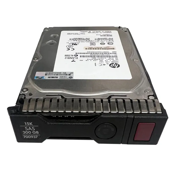 HP 700937-001 | 300GB 15000RPM SAS 6Gb/s LFF Hot-Pluggable Dual Port 3.5-inch Hard Drive for Gen8 to Gen10 ProLiant Servers Refurbished - Hewlett-Packard (ou HP en abrégé) refurbished available on Gotodirect