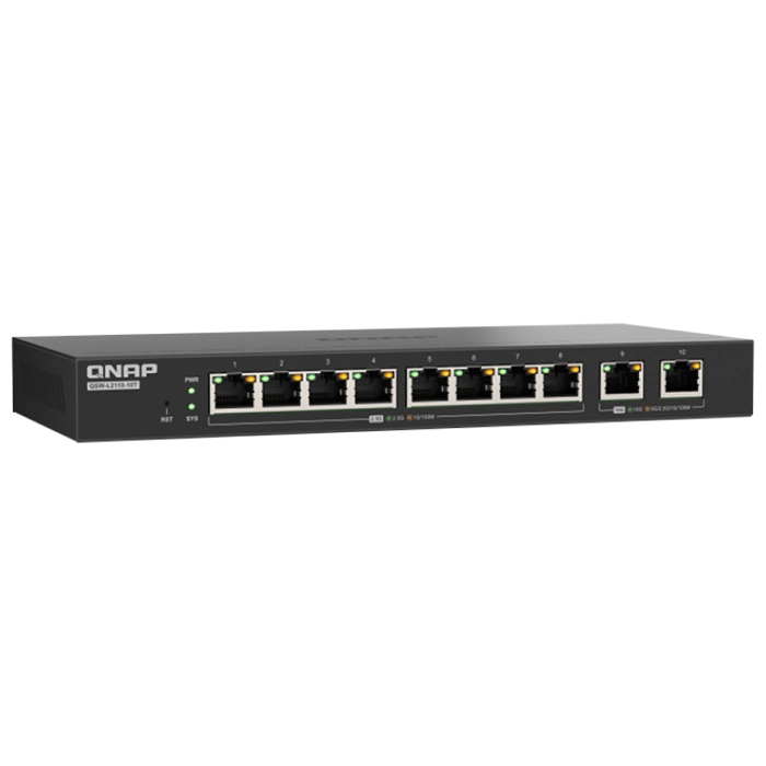 Buy QNAP QSW-L2110-10T | 10-Ports Multi-Gigabit 2.5GbE/ 10GbE Lite Managed Network Switch Refurbished - $391.82 QNAP QSW-L2110-10T | 10-Ports Multi-Gigabit 2.5GbE/ 10GbE Lite Managed Network Switch Refurbished - QNAP refurbished available on Gotodirect