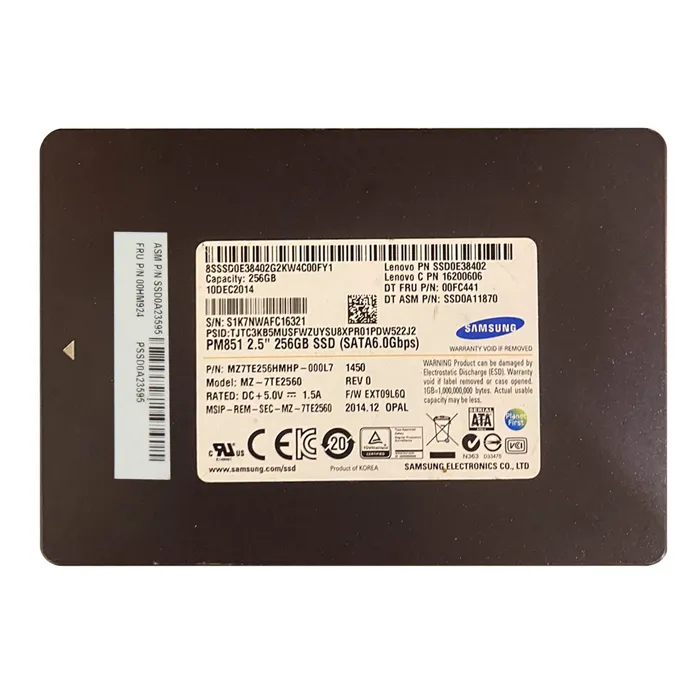 Lenovo 00HM924 | 256GB Triple-Level Cell SATA 6Gb/s 2.5-Inch Solid State Drive Refurbished - Lenovo refurbished available on Gotodirect