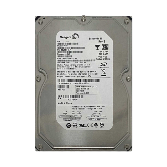 Dell HN649 | 500GB 7200RPM SATA 3Gb/s Hot-Pluggable 16MB Cache 3.5-Inch Hard Drive for PowerEdge Server & PowerVault Storage Array Refurbished - Dell refurbished available on Gotodirect