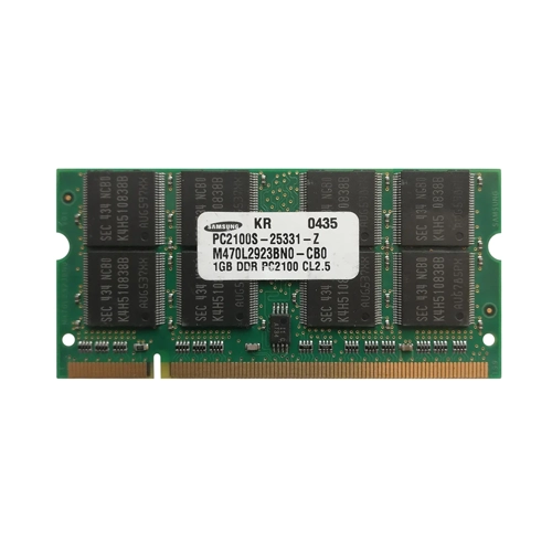 Samsung M470L2923BNO-CBO | 1GB DDR-266MHz PC-2100 Non-ECC Unbuffered SODIMM CL2.5 2Rx8 2.5V 200-Pin Memory Module Refurbished - Samsung refurbished available on Gotodirect