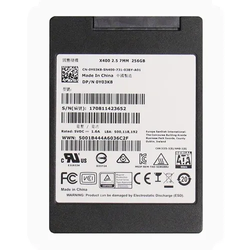 Dell Y03K8 | 256GB Multi-Level Cell SATA 6Gb/s 2.5-Inch Solid State Drive Refurbished - Dell refurbished available on Gotodirect