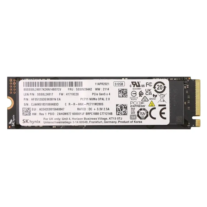 Lenovo SSS0L24817 | 512GB SATA 6Gb/s 2.5-Inch Solid State Drive Refurbished - Lenovo refurbished available on Gotodirect