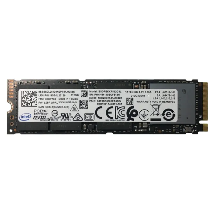 Lenovo 00UP703 | 512GB TLC PCI Express 3.0 x4 NVMe M.2 2280 Internal Solid State Drive Refurbished - Lenovo refurbished available on Gotodirect