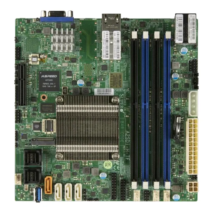 Supermicro MBD-A2SDI-H-TF | A2SDi-H-TF Socket FCBGA-1310 System on Chip Chipset Mini-ITX System Board (Motherboard) Supports Atom C3758 DDR4 4x DIMM Refurbished -  refurbished available on Gotodirect