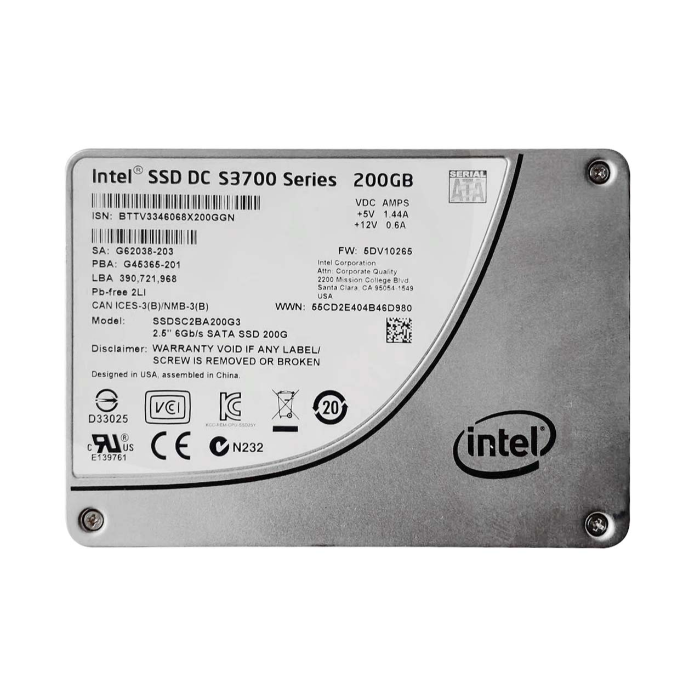 Intel SSDSC2BA200G3 | DC S3700 200GB Multi-Level Cell SATA 6Gb/s 2.5-Inch Solid State Drive Refurbished - Intel refurbished available on Gotodirect