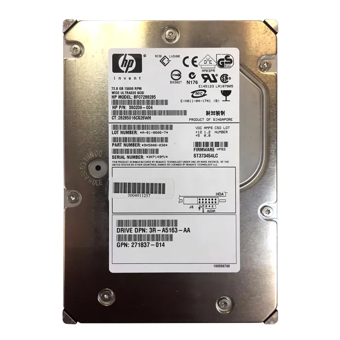 Seagate 9X5006-030 | Cheetah 15K.4 Series 73GB 15000RPM Ultra320 SCSI 8MB Cache 80-Pin (CE) 3.5-Inch Hard Drive Refurbished - Seagate refurbished available on Gotodirect