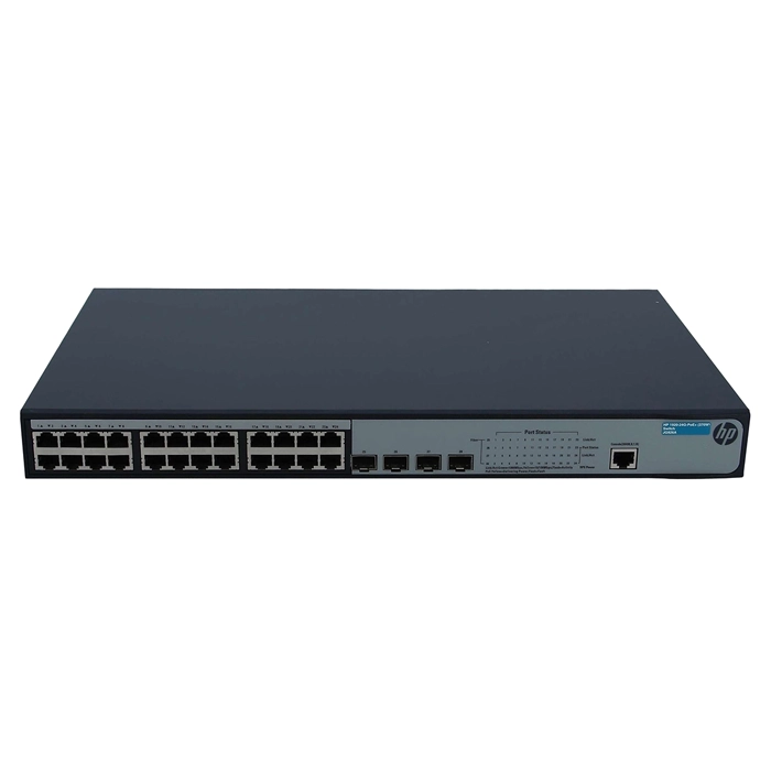 HP JG926-61001 | OfficeConnect 1920 Series 1920-24G-PoE+ (370W) 24 x RJ-45 PoE+ 10/100/1000Base-T and 4 x SFP (mini-GBIC) Ports Layer 3 Managed Gigabit Ethernet Network Switch Refurbished - Hewlett-Packard (ou HP en abrégé) refurbished available on Gotodirect