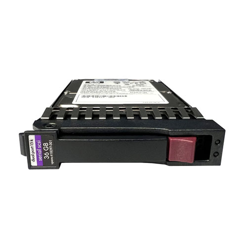 HP 418397-001 | 36GB 15000RPM SAS 3Gb/s Hot-Pluggable Dual Port SFF 2.5-inch Enterprise Hard Drive for Gen1/7 ProLiant Server Refurbished - Hewlett-Packard (ou HP en abrégé) refurbished available on Gotodirect