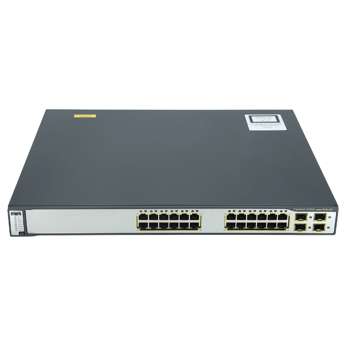 Buy Cisco WS-C3750G-24PS-E | Catalyst 3750 Series 3750G-24PS 24 x RJ-45 Ports PoE 10/100/1000Base-T + 4 x SFP Ports Layer 3 Managed 1U Rack-mountable Stackable Gigabit Ethernet Network Switch Refurbished - $466.12 Cisco WS-C3750G-24PS-E | Catalyst 3750 Series 3750G-24PS 24 x RJ-45 Ports PoE 10/100/1000Base-T + 4 x SFP Ports Layer 3 Managed 1U Rack-mountable Stackable Gigabit Ethernet Network Switch Refurbished - Cisco Systems Inc. refurbished available on Gotodirect